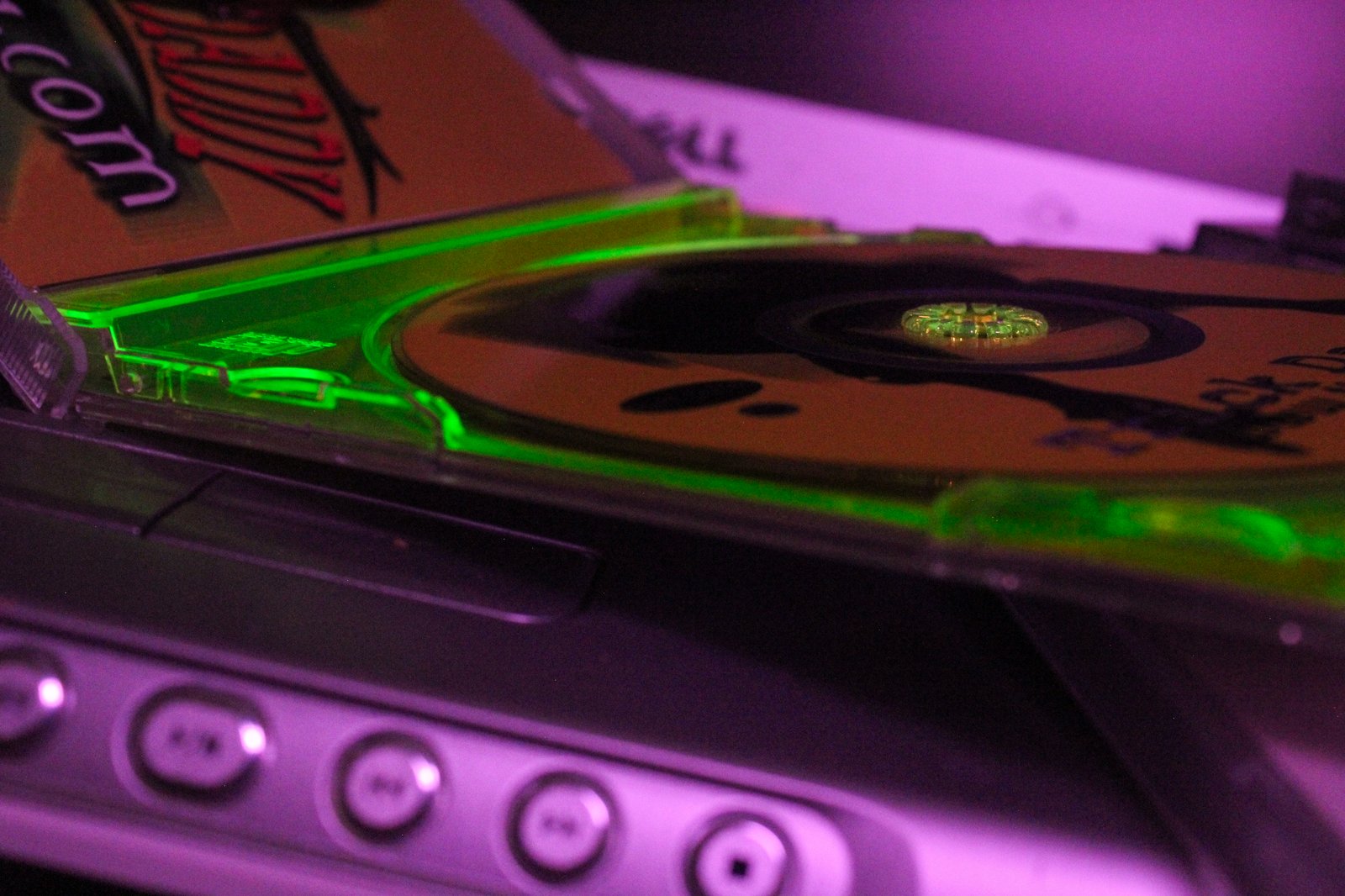 Macro of CD prism colors